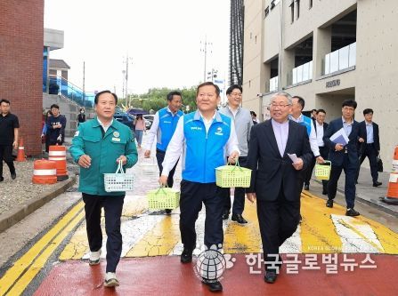 이상민 행안부 장관 오산 전격 방문