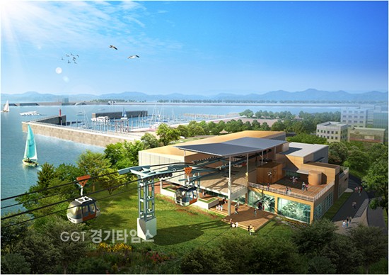 화성시, 제부도∼전곡항 2.15㎞ 국내 최장 해상케이블카....제부도 조감도ⓒ경기타임스