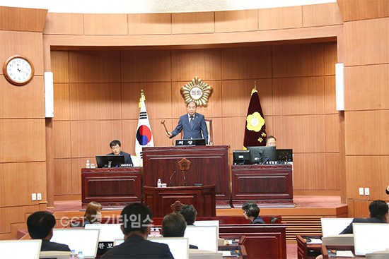 화성시의회는 22일 제163회 제1차 정례회를 개회...6월 2일까지 12일 간의 의정활동에 돌입ⓒ경기타임스