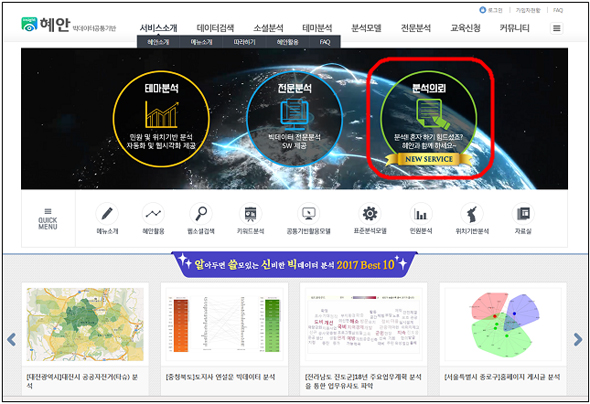 ▲ 빅데이터 분석, ‘혜안’에 의뢰하세요!