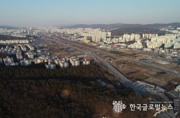 기흥구 보정동, 마북동 일원 경기용인플랫폼시티 사업 대상구역 전경