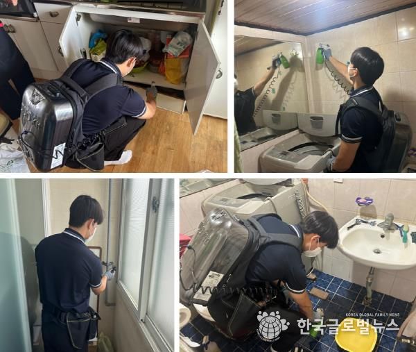 평택 ST환경, 서정동 주거 취약 계층에 소독 방역 봉사