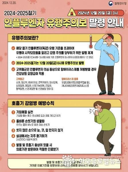 안양시, 설 명절에도 인플루엔자 걱정없이 건강하고 안전하게