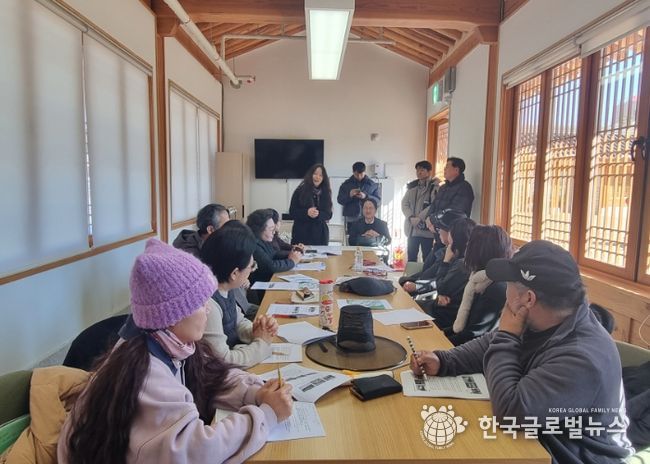 유네스코한국위원회 모니터링단 방문 모습.