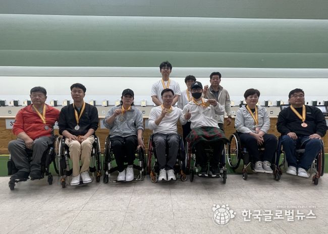 전국장애인사격대회서 12개 메달 획득
