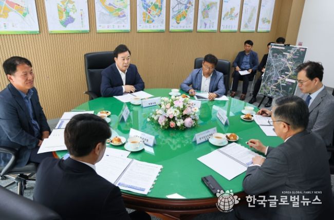 김성제 의왕시장, 이한준 LH공사 사장 만나 주요 현안 논의