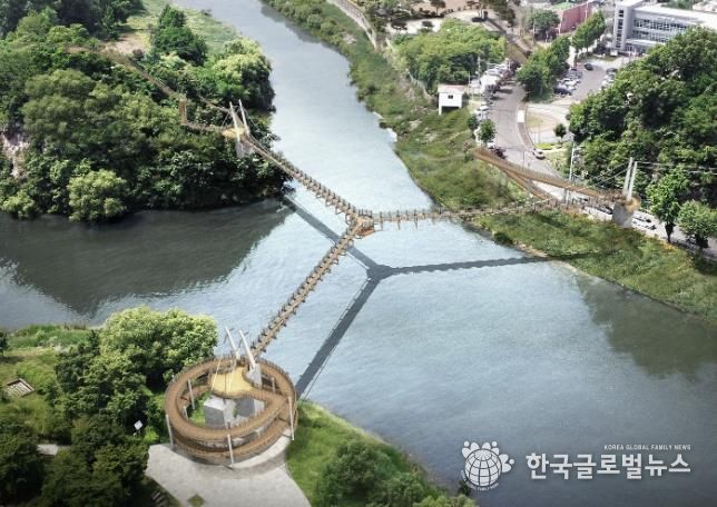 Y자형 출렁다리 조감도