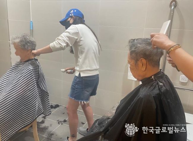 평택시 용이동 지역사회보장협의체, 찾아가는 이․미용 봉사 펼쳐