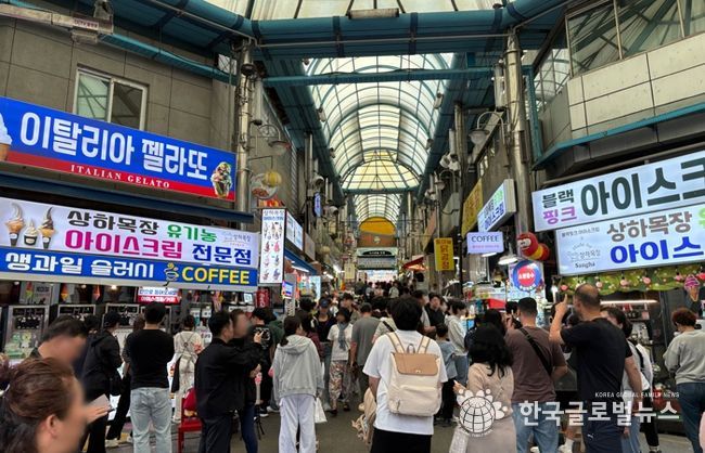 관광객으로 북적이는 단양구경시장