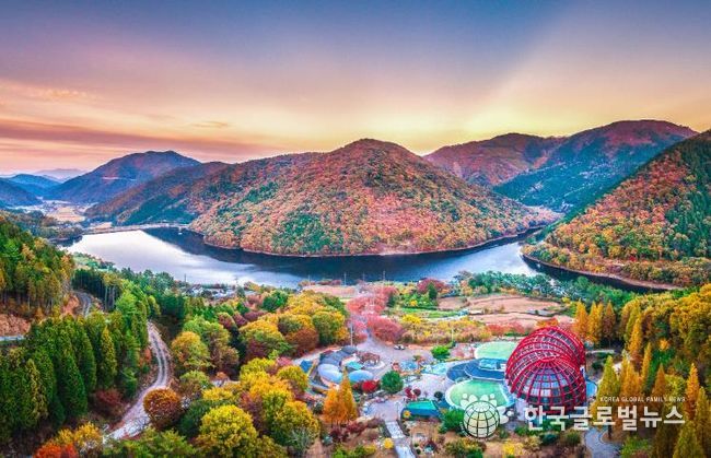 2022년 남해힐링숲타운 일대 전경(2022년 11월 4일 촬영)