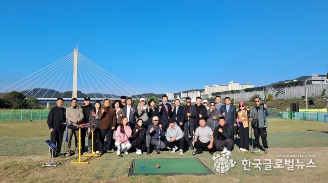 몽골 헹티 아이막 도지사 일행 파크골프장 방문