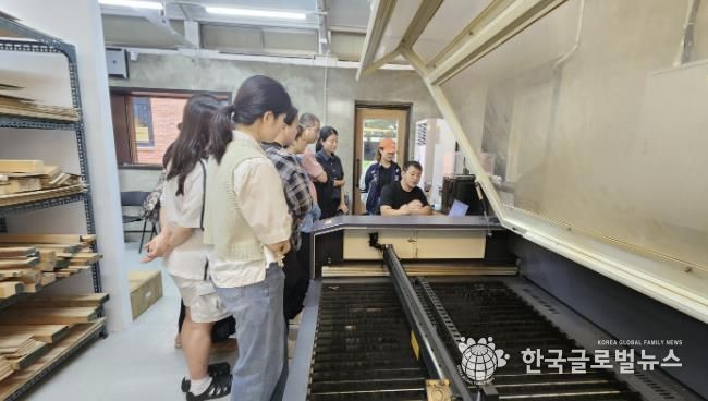 청년협업마을 레이저조각기 실습교육