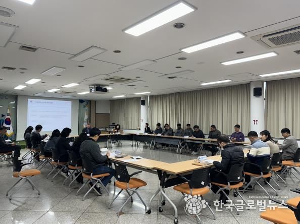 안산도시공사 본사에서 진행 중인 기능연속성 계획 훈련 모습. (사진=안산도시공사 제공)