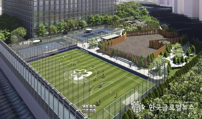 정자동 제설차량기지 체육시설 조감도