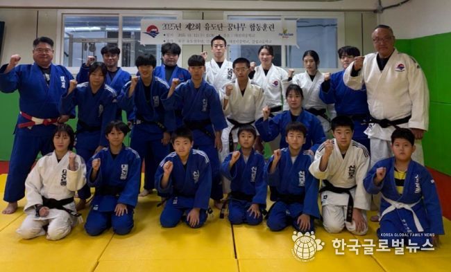 부산 북구청 여자 유도선수단, 유도 꿈나무들과 함께 구슬땀