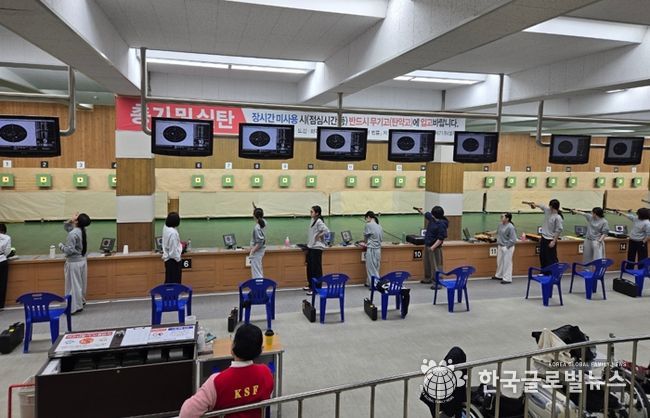 경남사격연맹회장배 10m 공기총 경기 사진