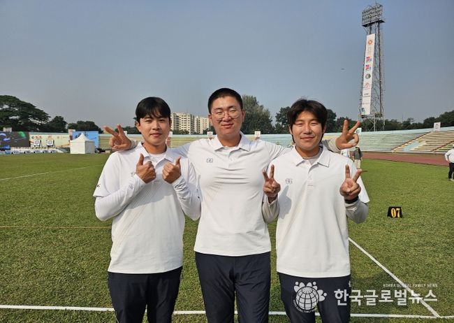 예천군청 장지호선수, 2025 아시아 선수권대회 은메달 획득-장지호, 서민기, 김예찬