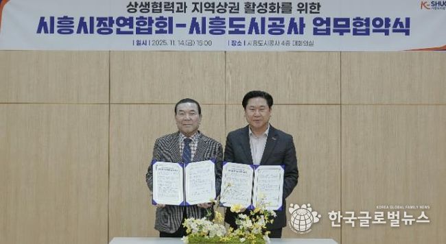 시흥도시공사, 상생협력과 지역상권 활성화를 위한 업무협약 체결