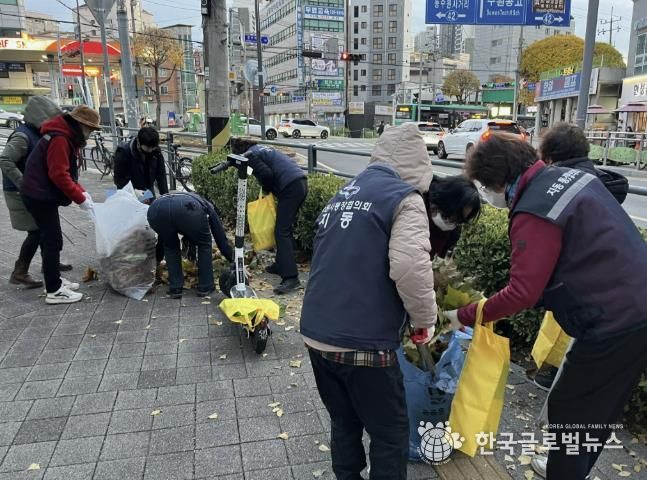 수원시 팔달구 지동, 겨울철 재난 대비 환경정비 활동 실시