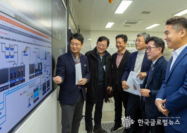 김태흥 부의장·한채훈 의원,‘롯데프리미엄아울렛 의왕점’ 물 재이용 시설 현장 방문