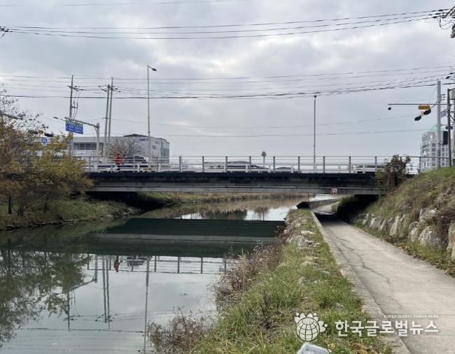 보강공사 추진 예정인 정왕동 구잔8교 현장