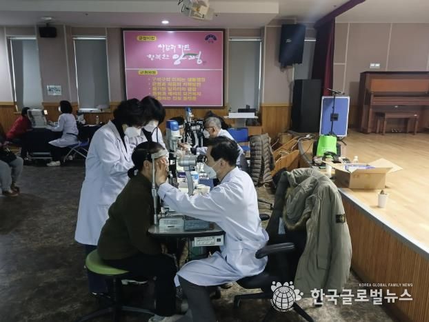 양평군, 양동면 찾아가는 노인 안검진 실시