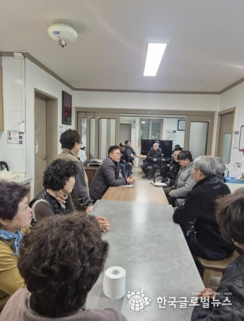 가평군 상면, 연말 경로당 순회하며 안부 살펴