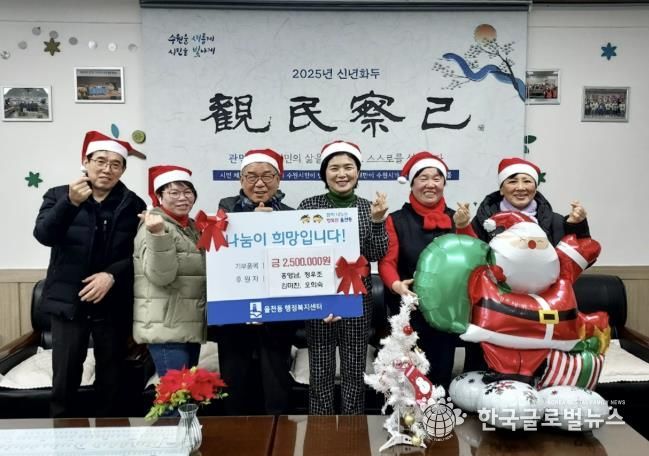 수원시 장안구 율천동 지역사회보장협의체 위원, 지역사회 위한 250만원 기부