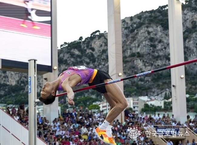 2025 다이아몬드리그 모나코에 참가한 우상혁 선수