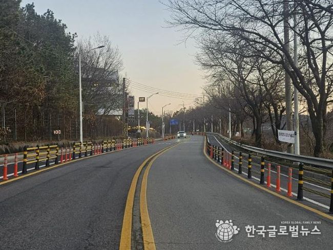 성남시, 청계산로 자전거도로 1.9㎞ 구간 도로 안전시설물 설치