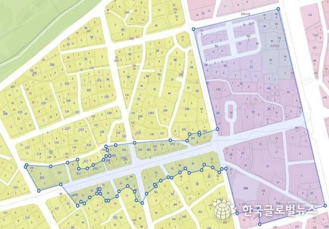 행리단길 일원 지역상생구역 구역도