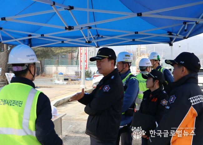 광명소방서, 신안산선 지하터널 공사현장 관서장 현장안전지도 실시