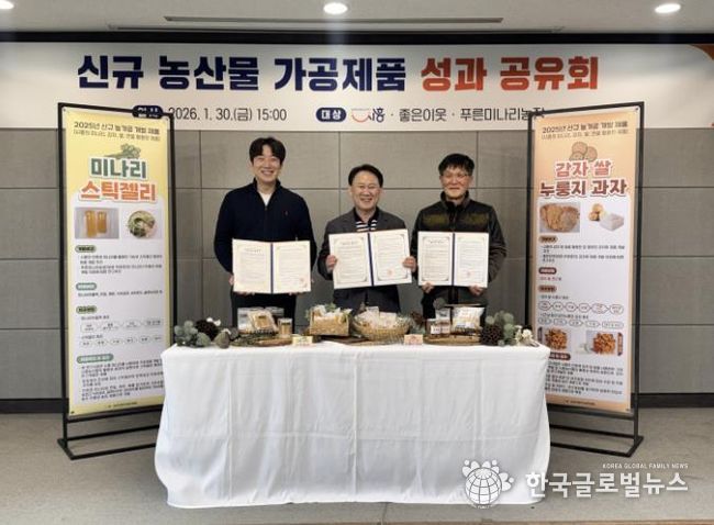 시흥시, 농산물 가공 제품 ‘감자누룽지ㆍ미나리젤리’ 기술이전 체결