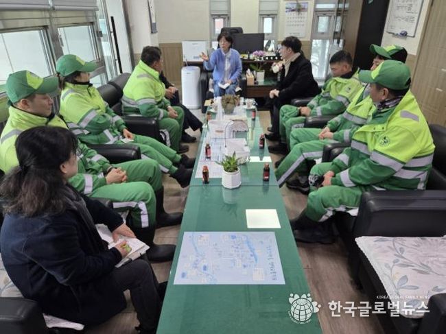 수원시 권선구 호매실동, 환경관리원과 청소대행업체와의 간담회 개최
