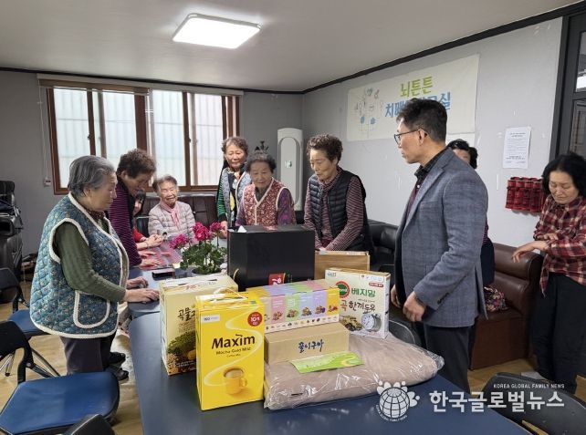 과림동, 경로당에 위문품 전달