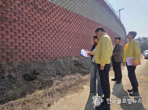 평택시 안중출장소, 해빙기 대비 시설물 안전 점검