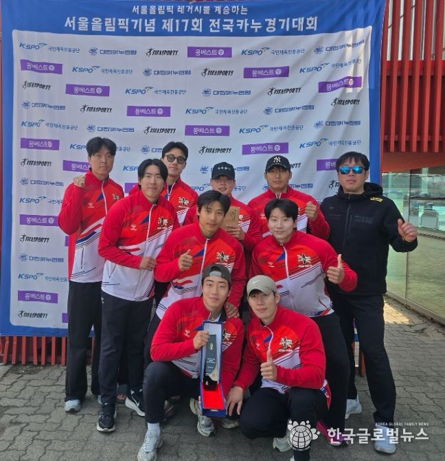 연수구청 카누단 ‘레드윙스’, 시즌 첫 전국대회 ‘종합 우승’